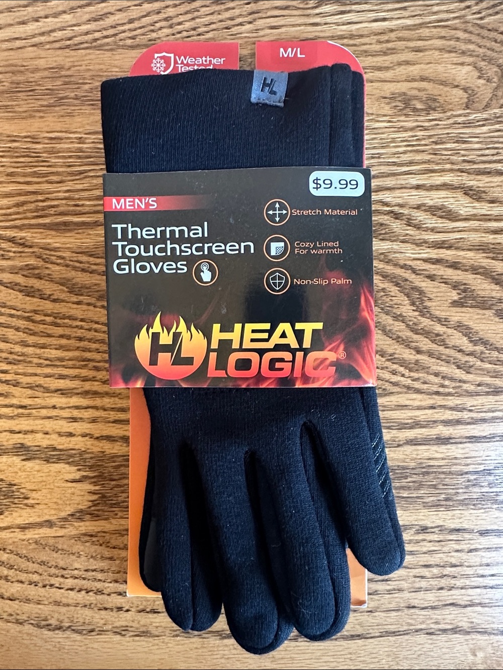 Men's Thermal Touchscreen Gloves - Black